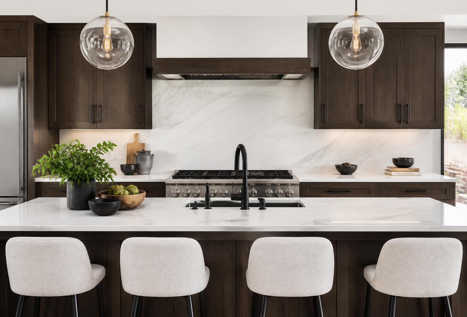 Book-matched Calacatta · Scotch Plains, NJ
