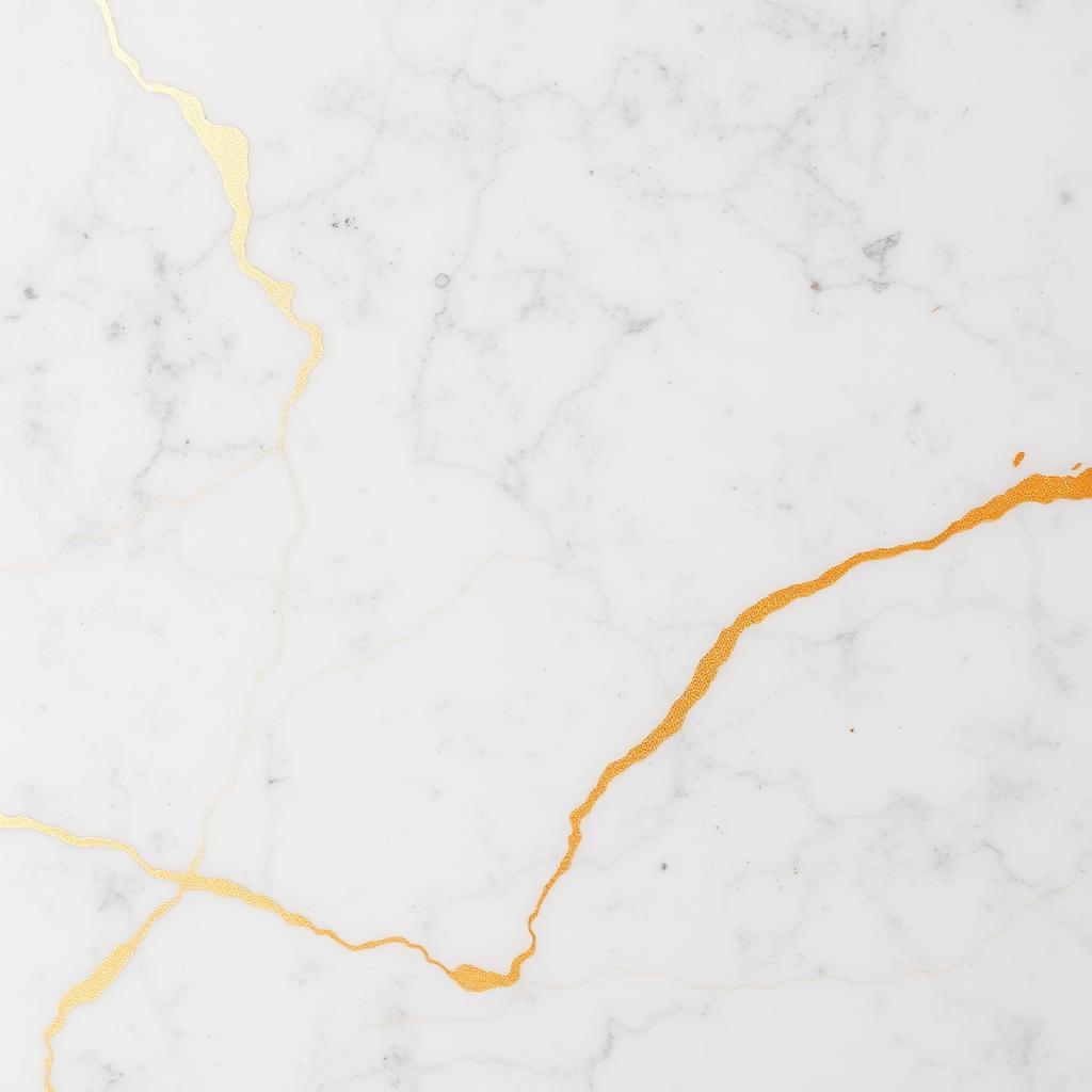 Close-up of natural Calacatta Gold marble slab